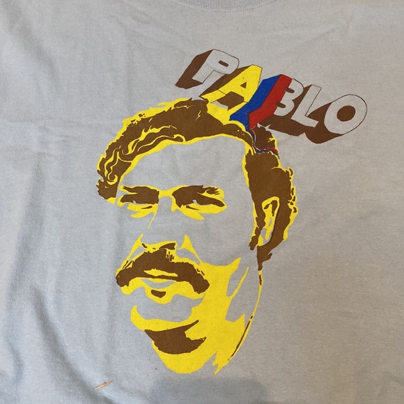 Mens XL Pablo Escobar graphic print tee shirt - Picture 3 of 4